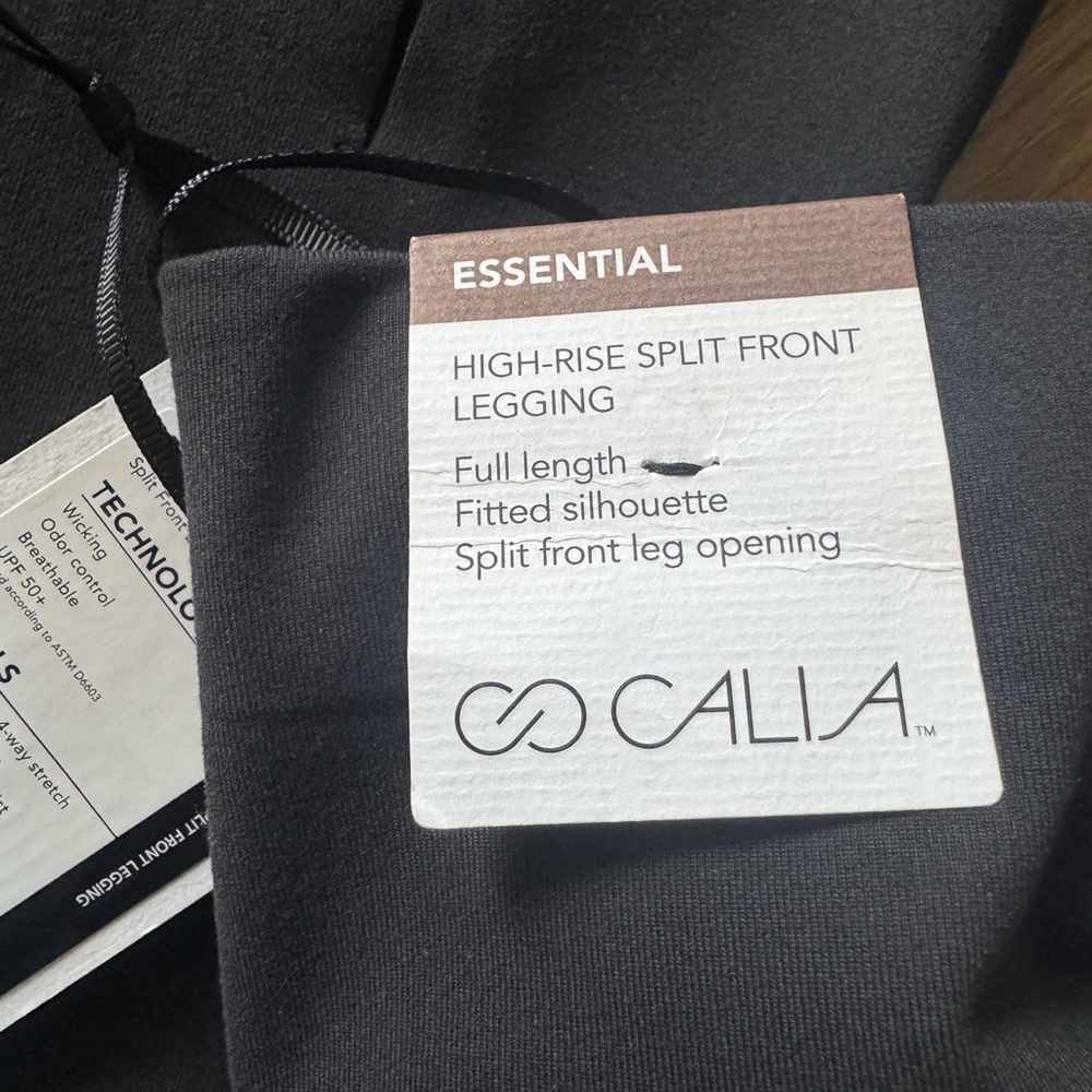 CALIA-Black High-Rise Spilt Front Legging, size Medium. NWT! - Picture 3 of 3